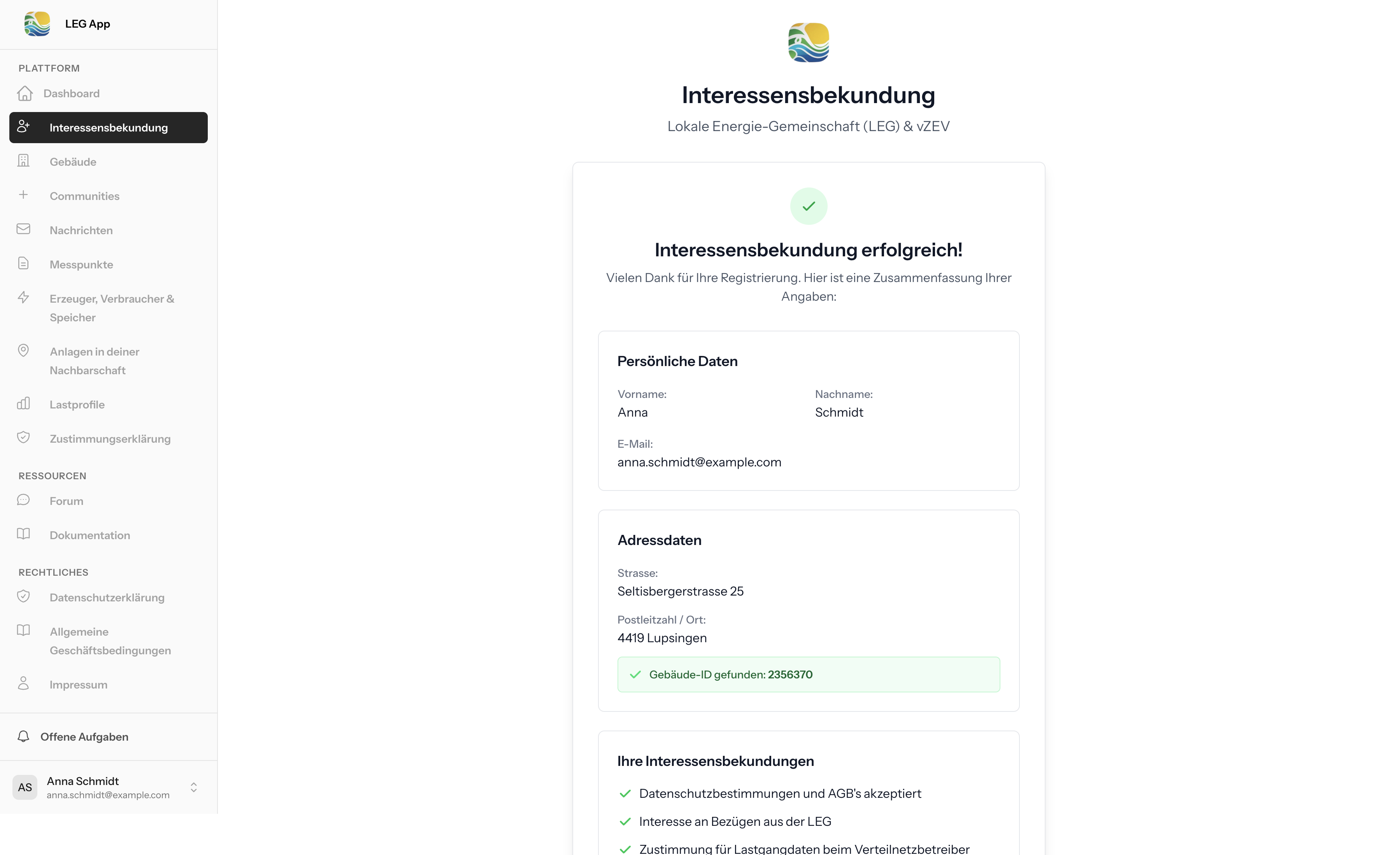 Dichiarazione di interesse